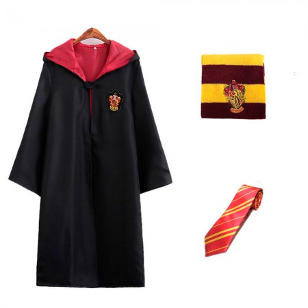 Костюм Гарри Поттер ученика Хогвартс Гриффиндор 2XL (плащ, шарф, галстук)